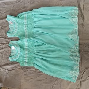 Japna kids lot of 2 sz 8 & 10 sister dresses seafoam